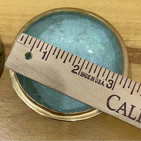 Vintage NYCO Nikki Yassaman Green Bear Trinket Box Faberge Enameled Art Figurine - Picture 13 of 13